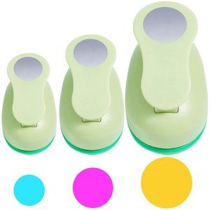 UCEC Circle Punch, 2+1.5+1Inch Circle Paper Punch, 3 Pcs Paper Punches for Craft